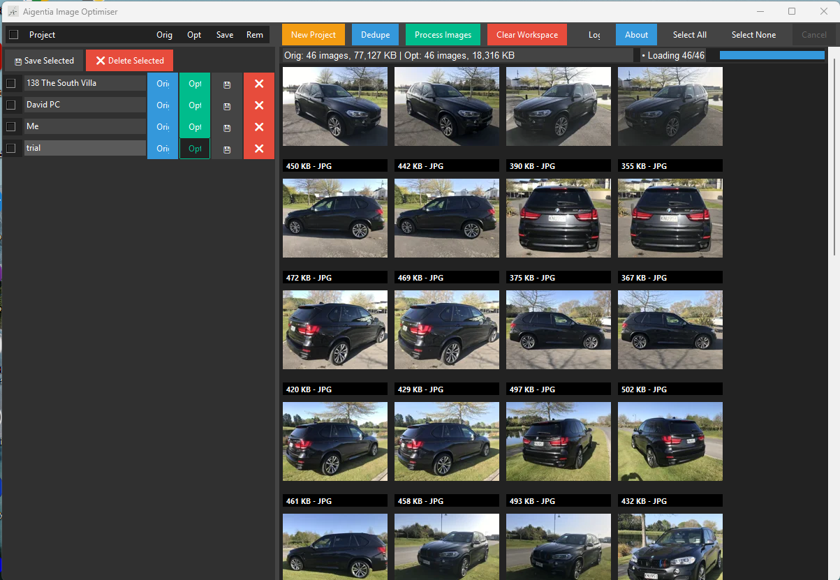 Aigentia Image Optimiser screenshot 1